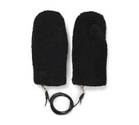 HUGO Manoplas de peluche con cordón de piel sintética - StyleBeatris, 50548780 Negro M/L