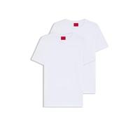 HUGO Men Round, Camiseta Hombre, Blanco (White 100), Medium