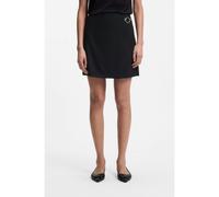 HUGO Minifalda cruzada con mosquetón metálico - StyleRilasi, 50564193 Negro 34