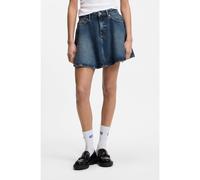 HUGO Minifalda de talle alto en denim azul - StyleGissy_B, 50566136 Azul XL