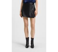 HUGO Minifalda pantalón en piel sintética con parte delantera cruzada - StyleHotia-1, 50542312 Negro 44