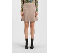 HUGO Minifalda plisada de tejido elástico mouliné - StyleRenore, 50544771 Marrón claro 36