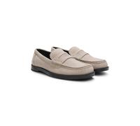 HUGO Mocasines de ante con detalle de la marca en el ribete de antifaz - StyleLiora_Loafer_sd, 50563669 Beige claro 41