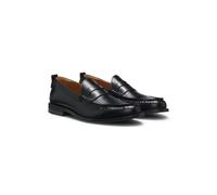 HUGO Mocasines de piel cepillada con ribete de antifaz - StyleVarian_loaf_bogrlt, 50572848 Negro 45