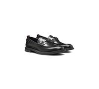 HUGO Mocasines de piel con detalle de logo apilado - StyleVarian_loaf_bohw, 50548574 Negro 45