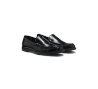 HUGO Mocasines de piel con logo apilado - StyleLiora_Loafer_alt, 50574071 Negro 36