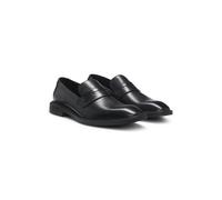 HUGO Mocasines de piel con ribete de antifaz - StyleGryff_loaf_ltpl, 50548435 Negro 43