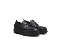 HUGO Mocasines de piel granulada con suela de tacos - StyleDraven_loaf_sglt, 50573024 Negro 45