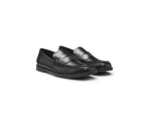 HUGO Mocasines de piel sintética con logo apilado - StyleLiora_Loafer_brom, 50557749 Negro 38