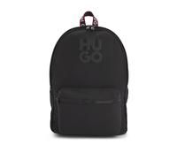 HUGO Mochila para niños con logo apilado - StyleG00322/09BUNQ, G00322 Negro ONESI