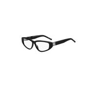 HUGO Montura para gafas graduadas de acetato negro con monograma en 3D - StyleHG 12588075513, 58109422 Negro pcs.