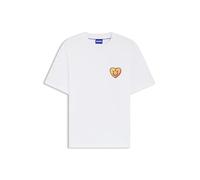 HUGO Nalentinio 10266060 01 Camiseta, White 100, XXL Hombres
