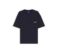 HUGO Nevado 10280098 01 T_Shirt, Azul, L Hombres