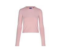 HUGO Top de algodón elástico con logo Happy HUGO de estrás - StyleDaliriee_B, 50555738 Rosa claro M