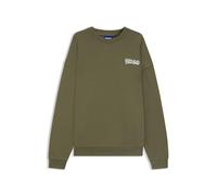 Hugo Nyrocrew Sudadera, Verde Abierto, M para Hombre