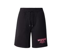 HUGO Shorts loose fit en felpa de algodón con logo estampado - StyleNomario, 50510728 Negro S