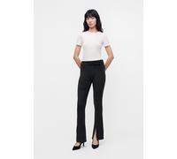 HUGO Pantalones flared fit en terciopelo elástico con aberturas en la parte delantera - StyleNucutey_B, 50568260 Negro XS