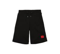 HUGO Shorts de forro polar para niños con etiqueta con logo - StyleG01183/09B10A, G01183 Negro 126