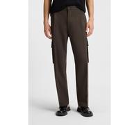 HUGO Pantalones cargo slim fit de tejido de espiga - StyleGraysen253, 50541398 Marrón XL