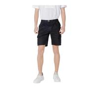 Hugo- Pantalones Cortos con Cremallera de Mezcla de Algodón- Shorts- Hombre- Negro- W31- Pantalones Cortos con Cremallera de Mezcla de Algodón