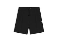 HUGO Pantalones cortos Dimacshort de mezcla de algodón con logotipo de Stack, Negro002, M