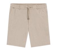 Hugo- Pantalones Cortos Modernos de Mezcla de Lino- Shorts- Hombre- Beige- W32- Pantalones Cortos Modernos de Mezcla de Lino