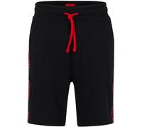 Hugo Pantalones Cortos para Hombre, Negro, XL