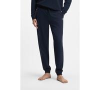 HUGO Pantalones de chándal de algodón con puños elásticos y ribetes con logo - StyleNOAH PANTS, 50566158 Azul oscuro XL
