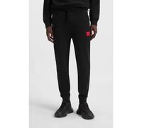 HUGO Pantalones de chándal en felpa de algodón con etiqueta con logo - StyleDoak212, 50447963 Negro XXL