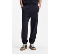 HUGO Pantalones de chándal en felpa de algodón con insignia de logo - StyleNevatro, 50564047 Azul oscuro XXL