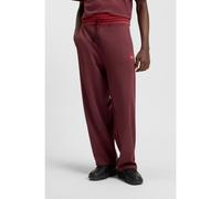 HUGO Pantalones de chándal HUGO x RB oversize fit con cintura a rayas - StyleDolmapan_RB, 50549308 Rojo oscuro L