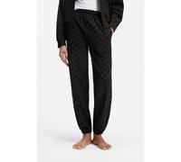 HUGO Pantalones de chándal relaxed fit con un estampado de logos flocados - StyleFLOKKY_PANT, 50566682 Negro XL