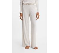 HUGO Pantalones de pijama de pointelle con ribetes de volantes - StylePOINTELLE PANTS, 50556986 Natural XS