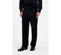 HUGO Pantalones de pinzas modern fit en terciopelo de algodón - StyleFlips251X, 50570197 Negro 50