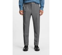 HUGO Pantalones extra slim fit en tejido dobby de lana virgen - StyleHesten261F1X, 50555239 Gris 54