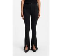 HUGO Pantalones flared fit con aberturas delanteras - StyleNereyel, 50563210 Negro XL