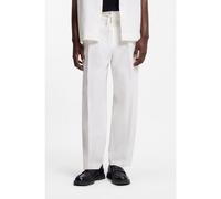HUGO Pantalones modern fit de tejido de sirsaca de algodón elástico - StyleTari262X, 50559107 Natural 46