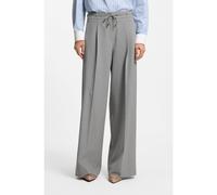 HUGO Pantalones regular fit con pernera ancha en tejido elástico jaspeado - StyleHaminde, 50555897 Gris claro 40