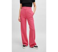 HUGO Pantalones regular fit de talle alto y pernera acampanada - StyleHimia, 50513960 Pink 36