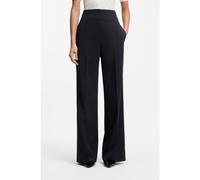 HUGO Pantalones regular fit de talle alto y pernera acampanada - StyleHimia, 50516143 Azul oscuro 44