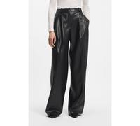 HUGO Pantalones regular fit en piel sintética - StyleHenesa-1, 50563243 Negro 40