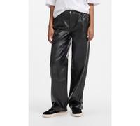 HUGO Pantalones relaxed fit de piel sintética con bolsillos cosidos - StyleHidaya-2_B, 50568887 Negro 38