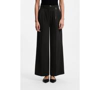 HUGO Pantalones straight fit con cadena de mosquetón dorada - StyleHenesa-2-W, 50557331 Negro 40