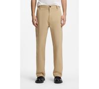 HUGO Pantalones straight fit de algodón elástico mercerizado - StyleCino261, 50567278 Beige XXL