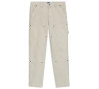 HUGO Pantalones tapered fit de lona de algodón - StyleGioro253D, 50541928 Natural S