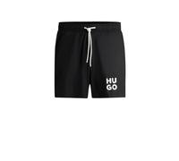 HUGO Bañador tipo shorts de secado rápido con logo apilado estampado - StylePAOL, 50510190 Negro M