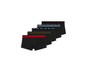 HUGO Paquete de cinco calzoncillos de algodón elástico con logos en la cintura - StyleTRUNK FIVE PACK, 50532619 Negro S