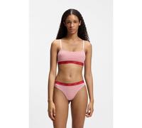 HUGO Paquete de dos bralettes de algodón elástico - StyleTWIN BRALETTE DESIGN, 50545712 Negro / Rosa M