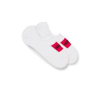 HUGO Paquete de dos calcetines invisibles de algodón - Style2P LOW CUT LABEL CC W, 50469282 Blanco 39-42