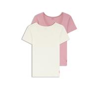 HUGO Paquete de dos camisetas interiores en algodón elástico - StyleTWIN T-SHIRT RN, 50545688 Blanco / Pink M